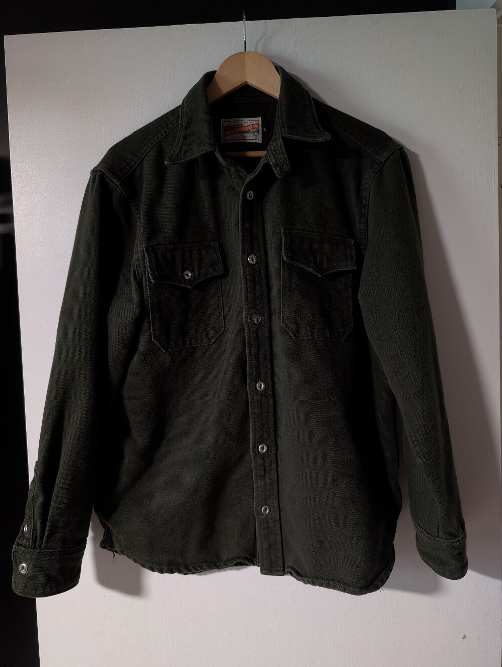 Freenote Cloth Scout Shirt Olive Heavy Weight